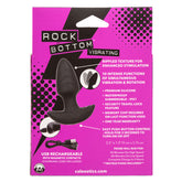 Rock Bottom Vibrating Rotating Probe Black Anal Sex Toy Prostate Tools